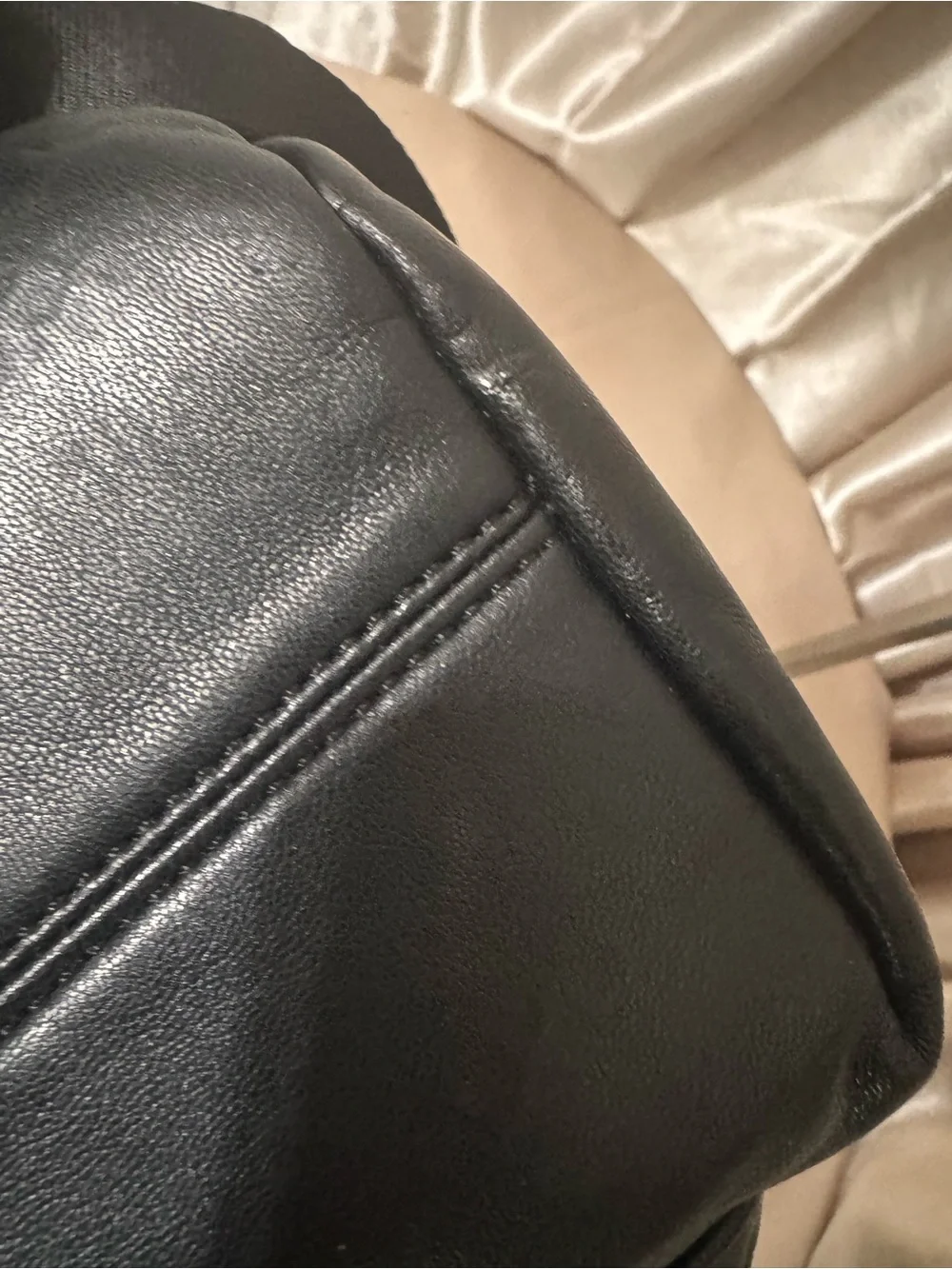 Juicy Couture Black Quilted Backpack with Gold-Tone Accents